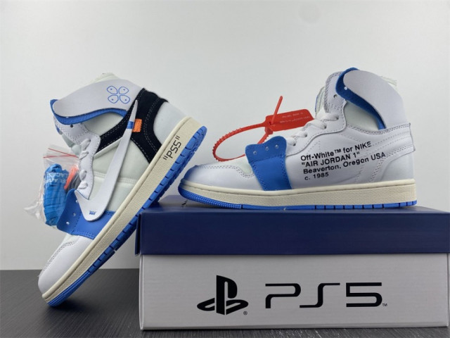 Off White X Air Jordan 1 Retro High OG X PlayStation 5 SneakerCharter