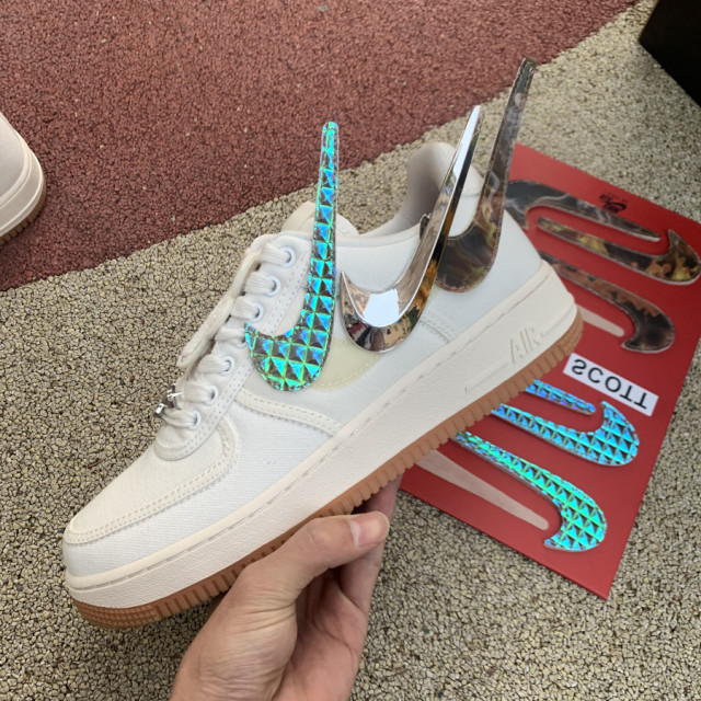 travis scott x air force 1 sail