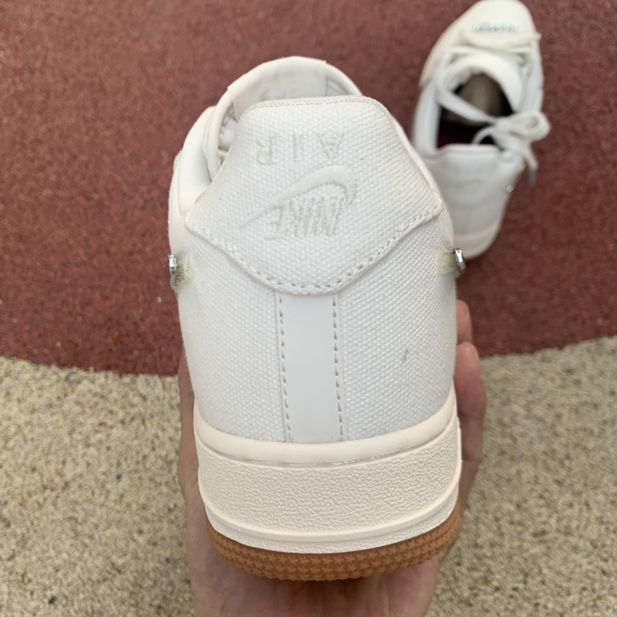 travis scott x nike air force 1 sail