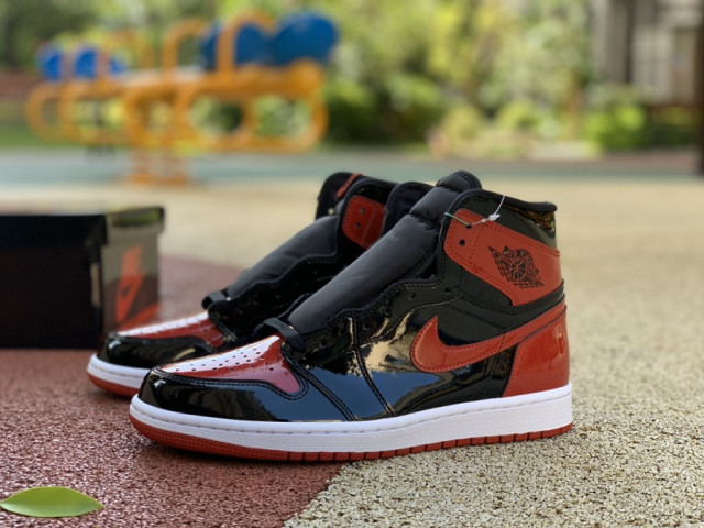 ☆美品NikeAir Jordan 1 High OG \"Patent Bred Size 10 - Jordan 1 Retro OG High Patent Bred for sale online