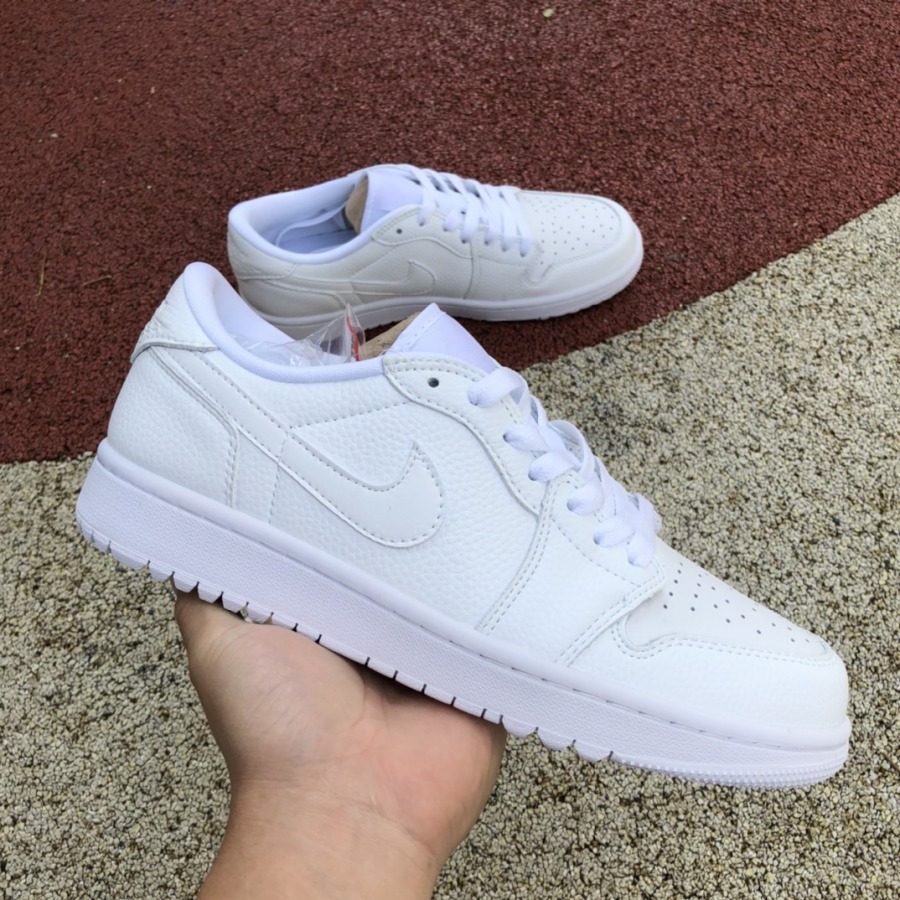 Air Jordan 1 Low Golf 'Triple White' - SneakerCharter.com