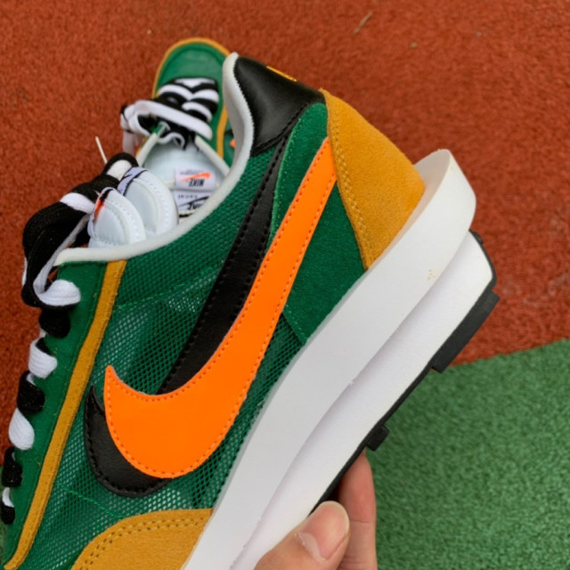 sacai mens x nike ldwaffle green gusto