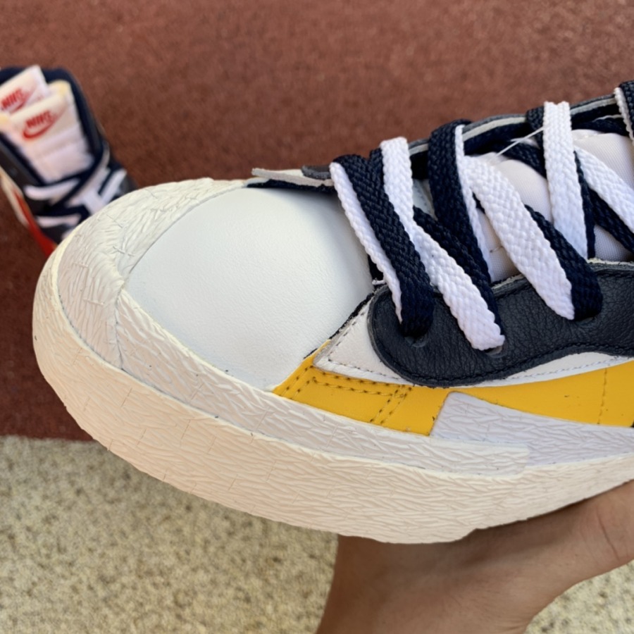 sacai blazer mid maize navy