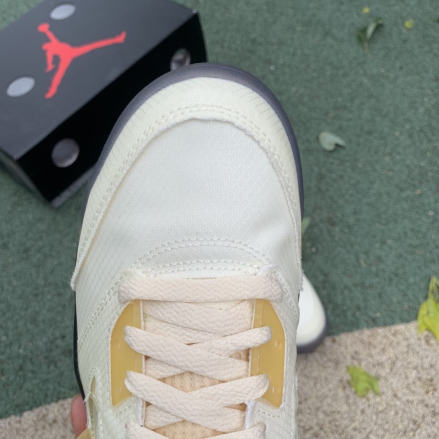 off white air jordan 5 sp sail