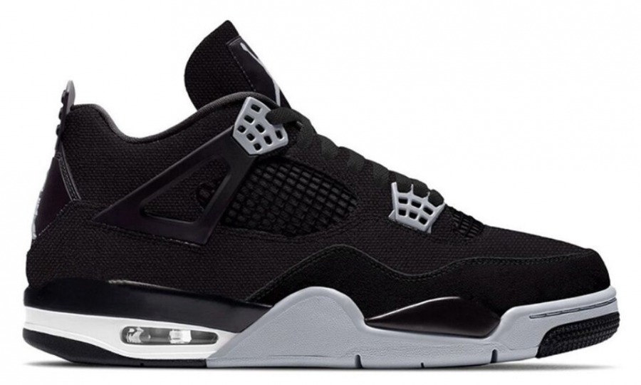 Air Jordan 4 Retro 'Black Canvas' - SneakerCharter.com